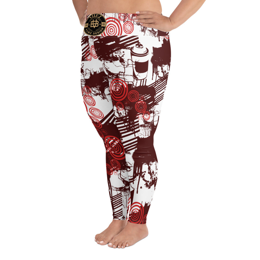 painted viibz x  Plus Size Leggings