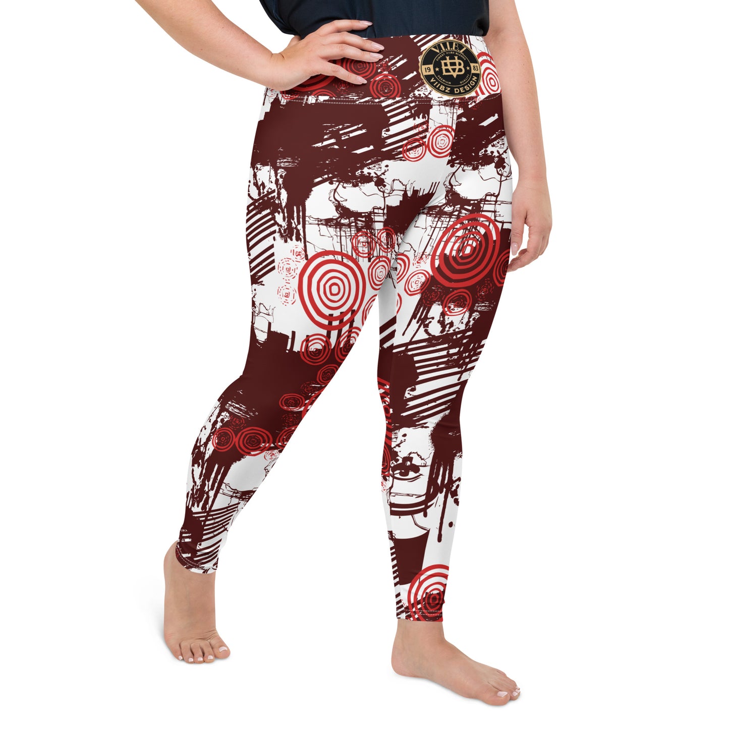 painted viibz x  Plus Size Leggings