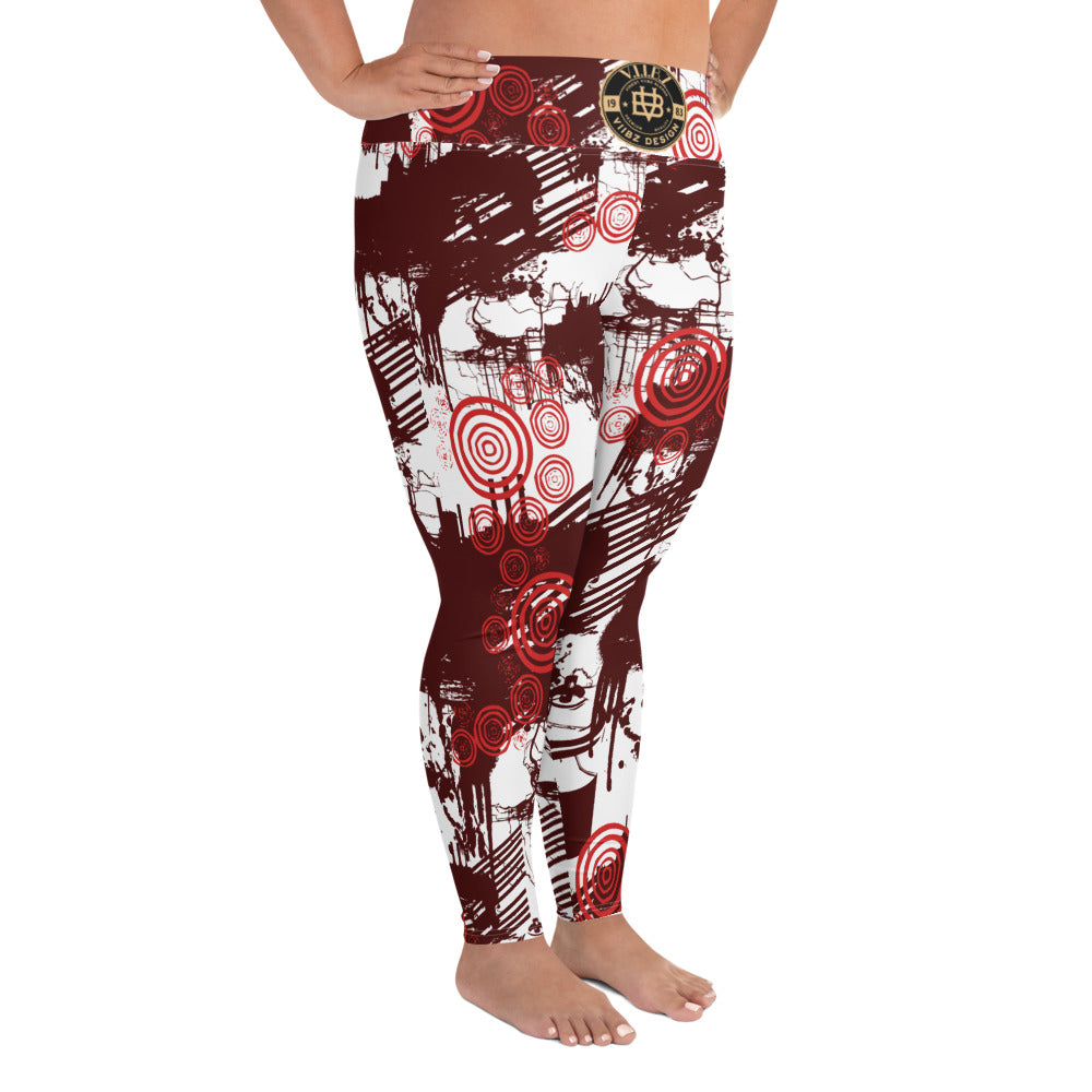 painted viibz x  Plus Size Leggings