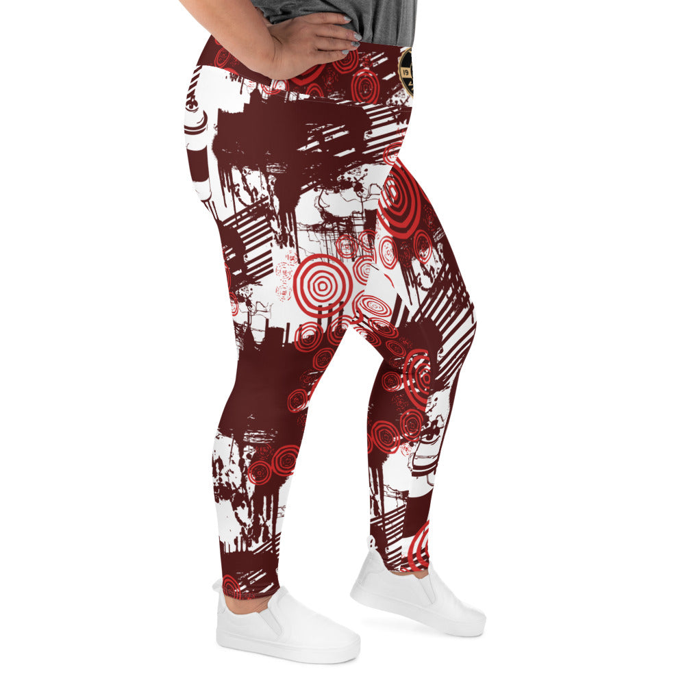 painted viibz x  Plus Size Leggings