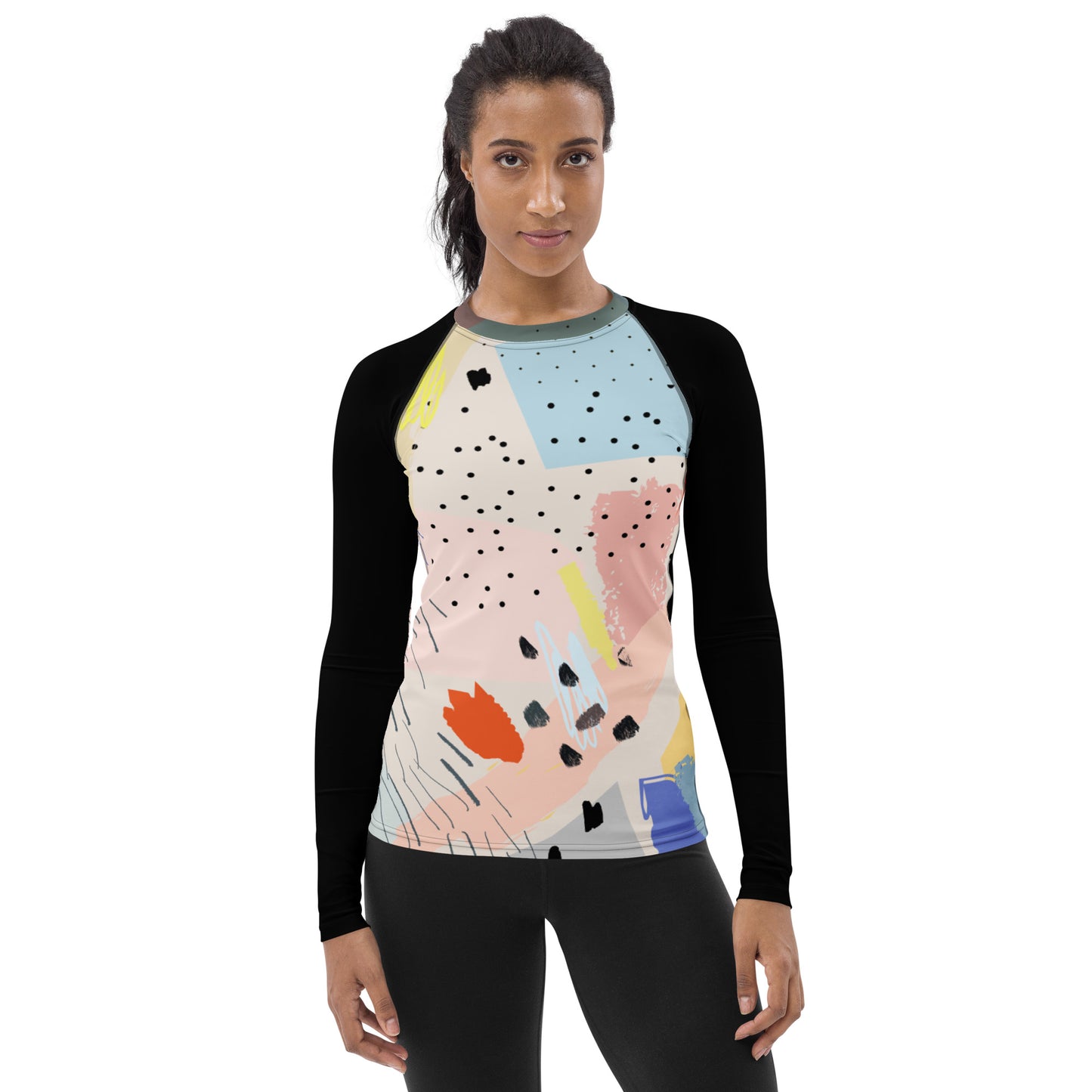 abstract viibz Women's Rash Guard