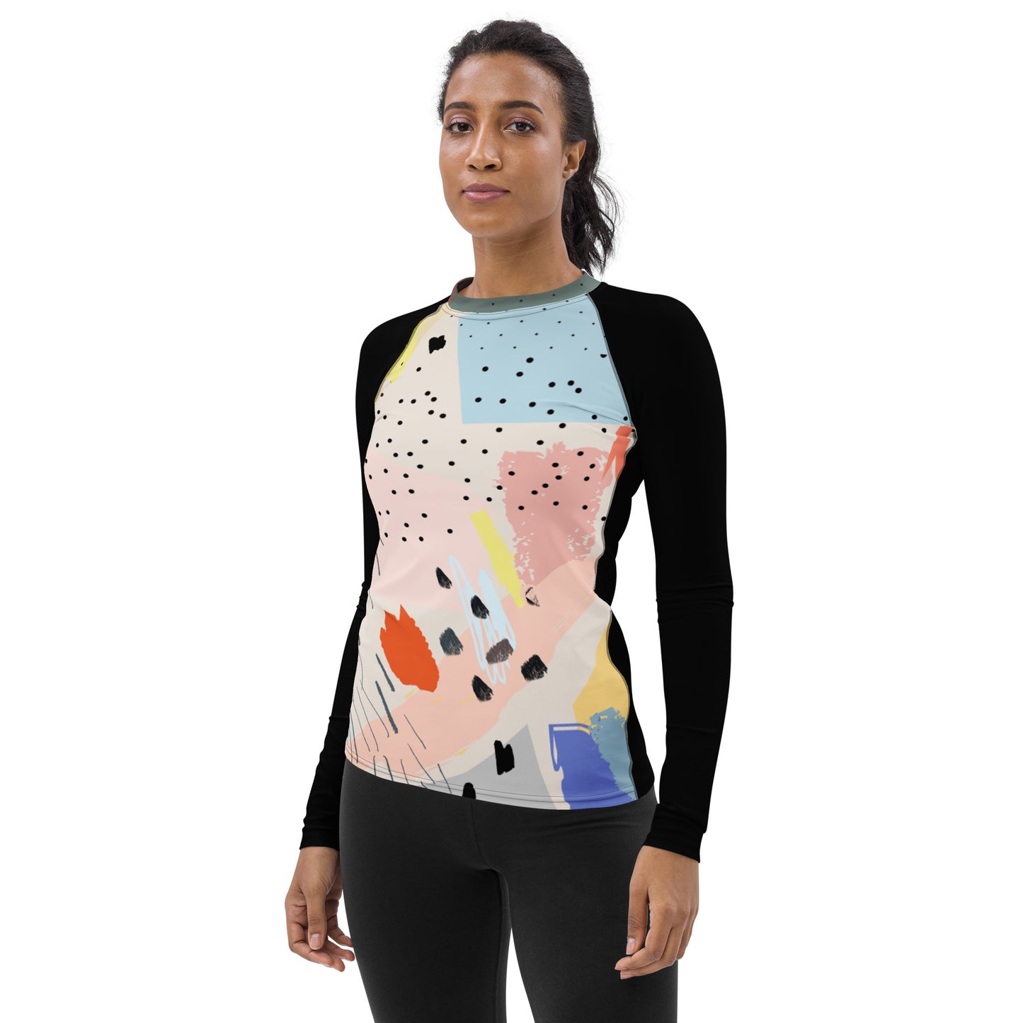 abstract viibz Women's Rash Guard