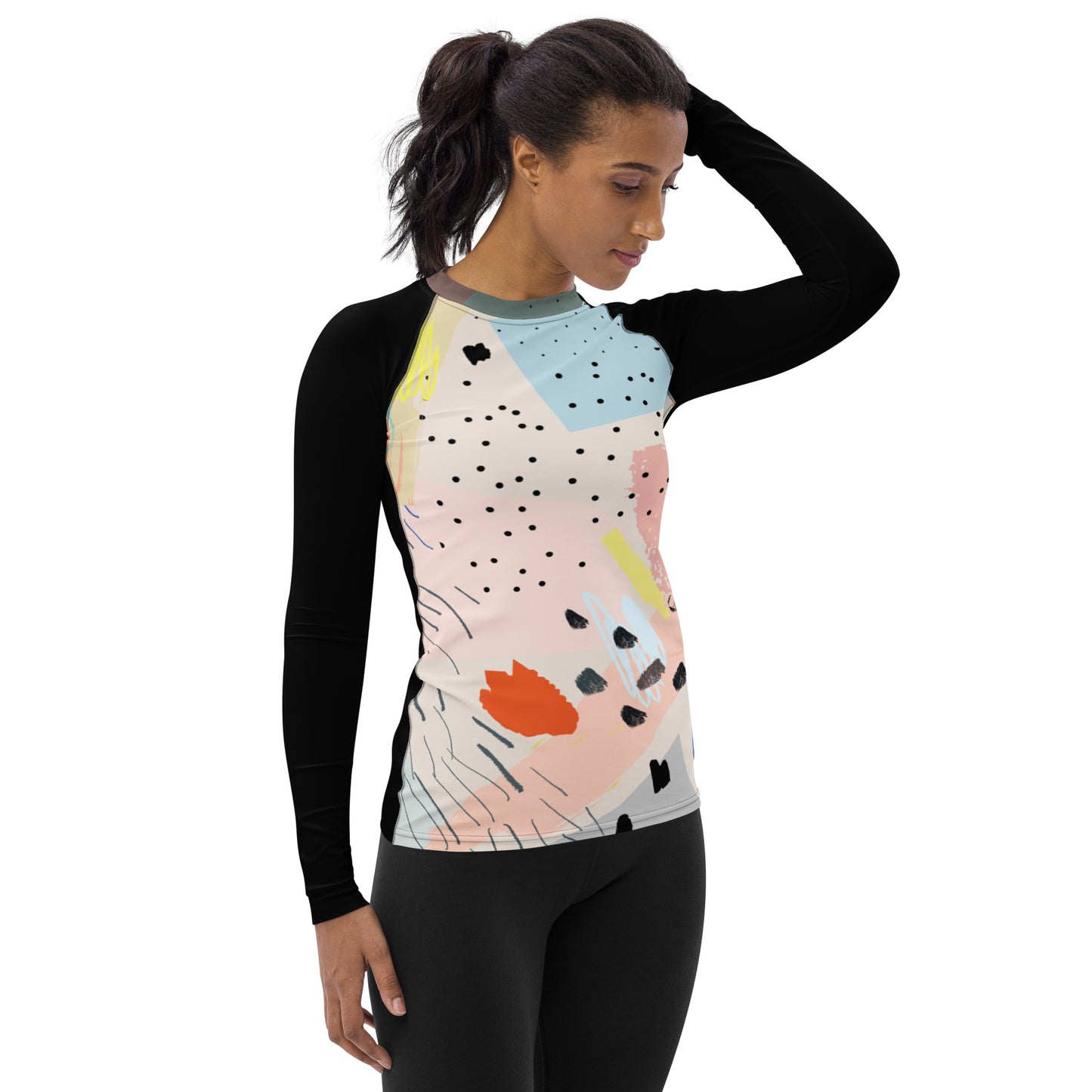 abstract viibz Women's Rash Guard